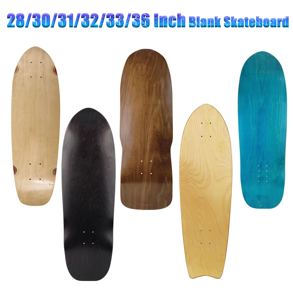 Skateboard Complete Deck - 28/30/31/33/36 Pollici Skate Bordo Liscio FAI