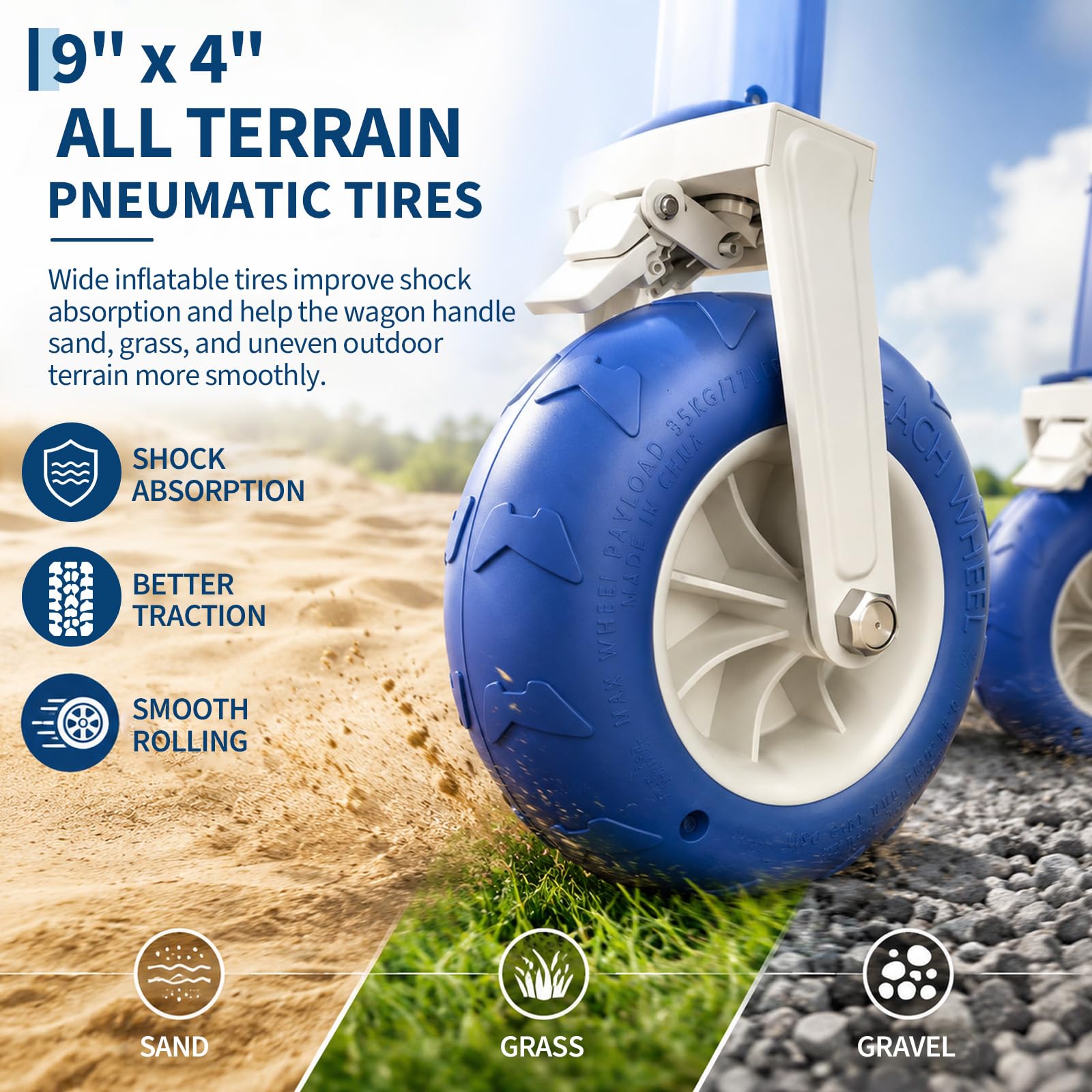Carrello da Spiaggia Pieghevol - Sports Equipment Trolley recensione e prezzo