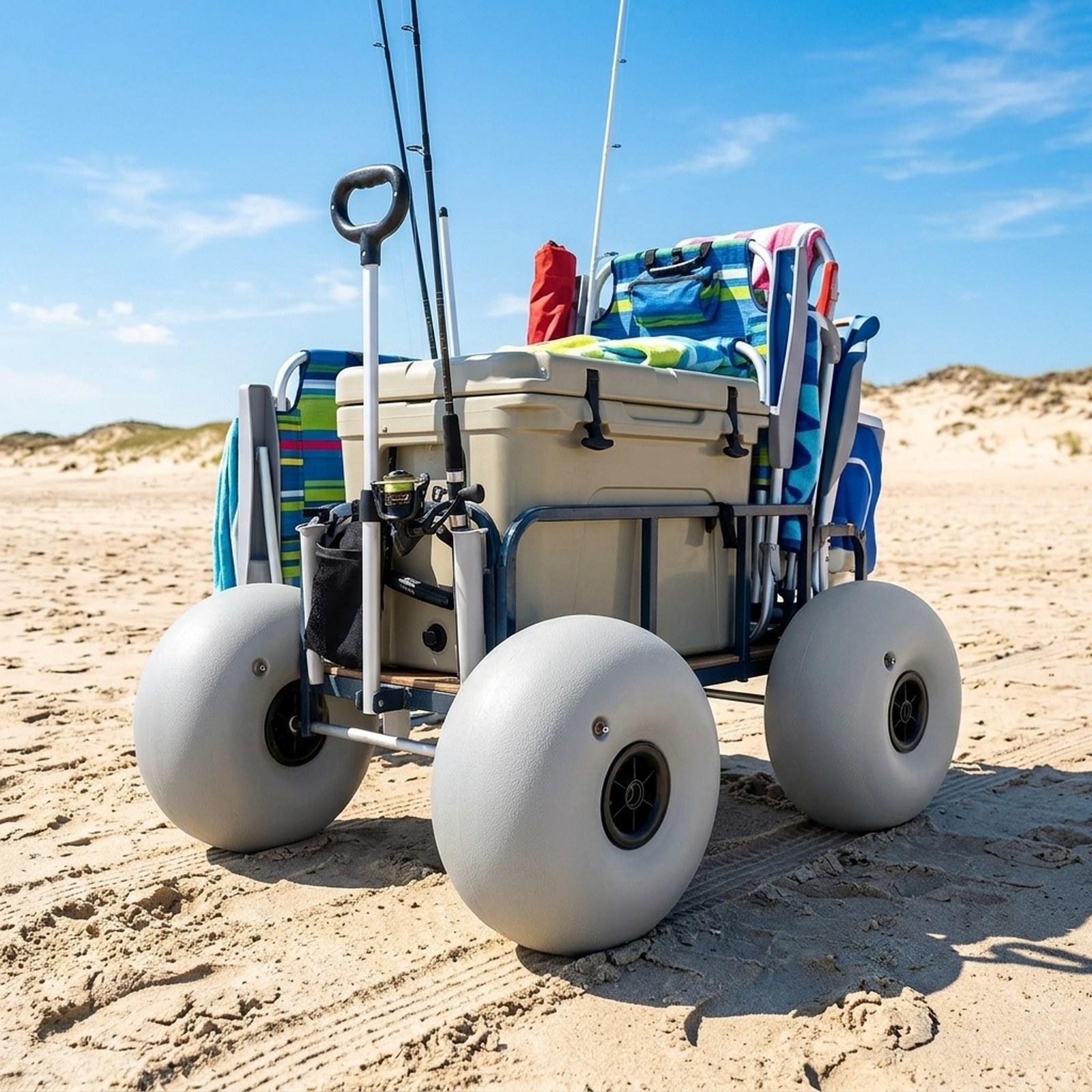 Ruote da Spiaggia per Carrello - Sports Equipment Trolley recensione e prezzo