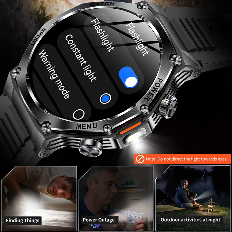 Smartwatch Tattico con Torcia  - Sports Equipment In Spanish recensione e prezzo